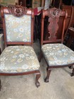 Antique Carved Cherub Face Arm Chairs Karpen Of Chicago 4 Pc — photo 9