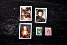 DAHOMEY   1969 ART  S C113-C115  CTO  + 1970   INDEPENDENCE  S 275-276  MNH