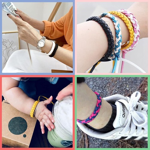 Ledergeflochtenes Anti-Biss Armband: Langanhaltendes Anti-Mücken, Stylisch, Vielseitig - Bild 3 von 10