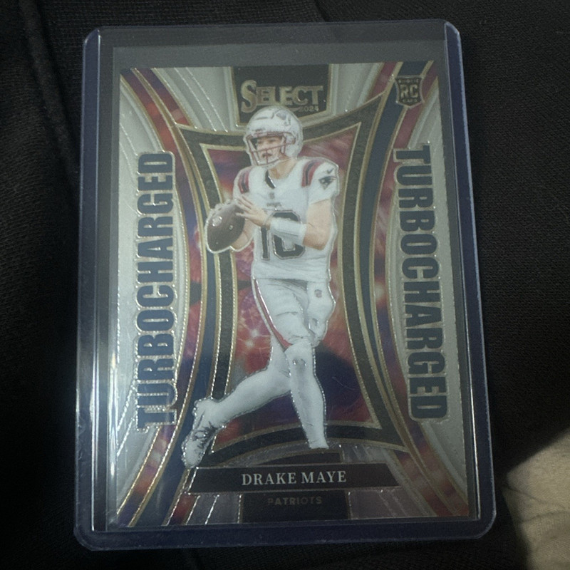 Panini 2024 Select Drake Maye Turbocharged #24 RC Insert New England Patriots
