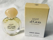 NIB Giorgio Armani Light Di Gioia Eau de Parfum 0.17 fl.oz/ 5 ml Travel Size