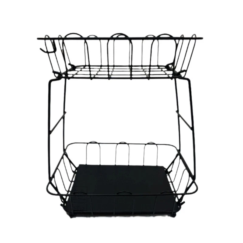 Ventilated Iron Storage Rack For Freshness Produce Snacks Kitchen Organization