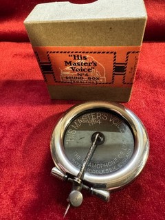 His Masters Voice No4 Gramophone Soundbox in Original Box!