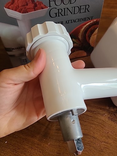 KitchenAid Molinillo de Carne Soporte Mezclador Accesorio Blanco - Imagen 5 de 8