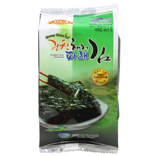 KOREAN Roasted Green Laver 16 PACKS Seaweed SUSHI Nori, Gimbab, Snack 144 Counts - Picture 2 of 3