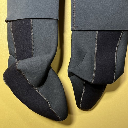 Vintage Hodgman Neoprene Chest Waders Small Mens XS Stocking Foot Dark Green - Picture 10 of 10