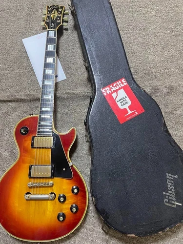 Gibson Les Paul Custom 1972 Vintage Sunburst Electric Guitar From JAPAN