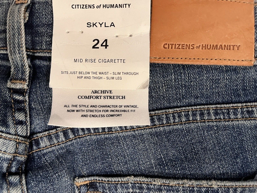 Citizens of Humanity COH womens Skyla Cigarette Jeans size 24 Floradora 24x29 - Picture 10 of 12