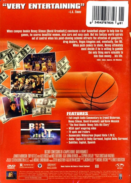 Big Shot Confessions Of A Campus Bookie Movie Big Shot: Confessions of a Campus Bookie (DVD, 2002) for sale online | eBay