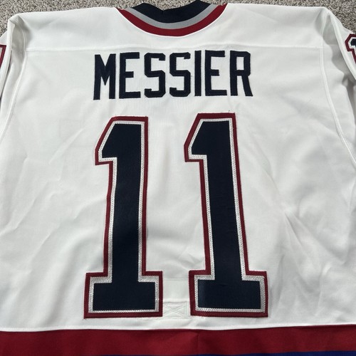 Vintage Mark Messier Vancouver Canucks 1998 All Star Jersey Mens 48 #11 NHL CCM - Picture 15 of 17