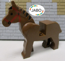 (F5/6) Lego Horse 4493c01pb01 Brown 6079 6761 6076 6056 6082 6769 6078 6090 6355