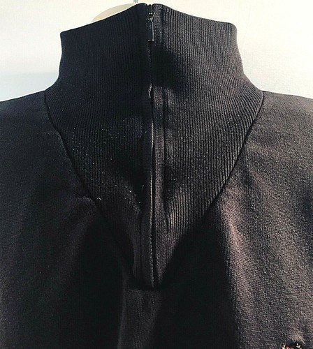 Tommy Hilfiger Mens Polo/Golf Pullover Zippered Shirt Blue Size XL - Picture 4 of 6