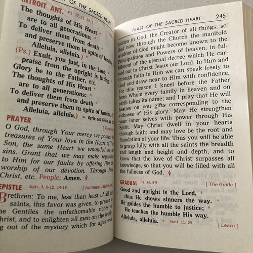 New…St Joseph SUNDAY MISSAL Hymnal Vintage 1966 Devotional Missal Mass Book - Picture 22 of 24