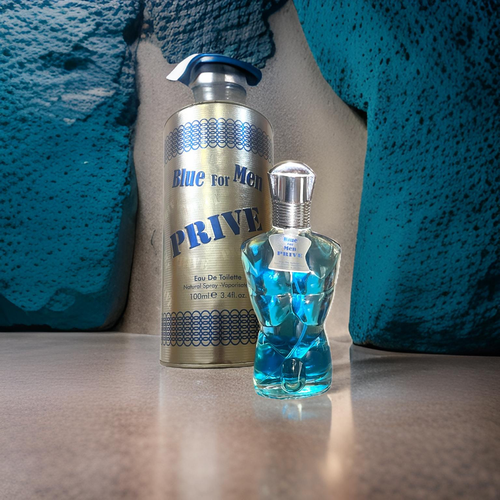PRIVE Blue Cologne For Men Eau de Toilette 100ml | 3.4fl. oz. Perfect Gift! - Picture 2 of 7
