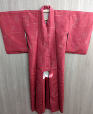 Japanese Kyoto Kimono yukata Height61.02inch width22.44inch magentacolor used