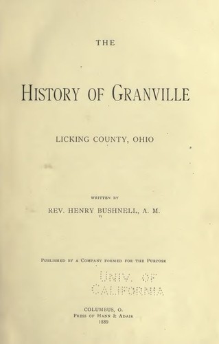 1889 GRANVILLE, LICKING County Ohio OH, History and Genealogy Ancestry DVD B14 - Picture 1 of 2