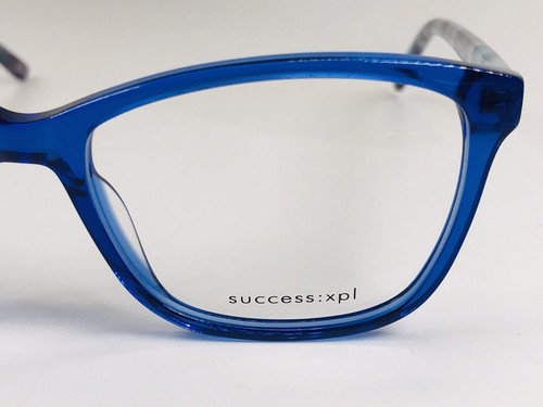 Neue Designer inspirierte SUCCESS XPL Kristall blau DEVYN Brille 53 mm mit Etui - Bild 8 von 11