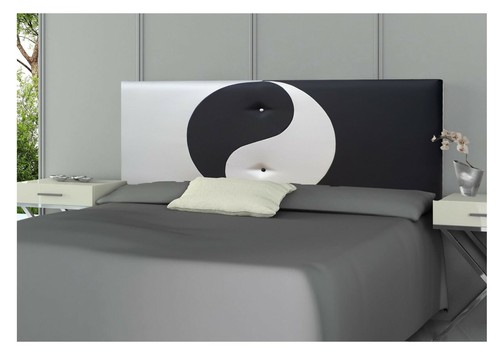 ONEK-DECCO Cabecero de cama tapizado en polipiel Mod. YIN YANG - Imagen 11 de 11