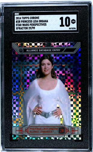 2014 Topps Star Wars Chrome Perspectives Princess Leia X-Fractor /99 SGC 10 - Bild 1 von 2