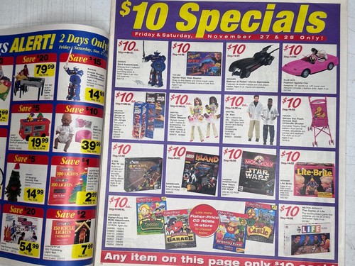 1998 Toys R Us 16 Page Ad Catalog Zelda Ocarina Nintendo 64 Game Boy Color PS1 - Imagen 2 de 11