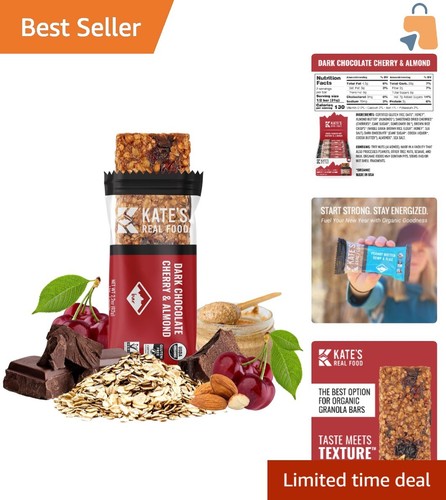 Pflegende Bio Müsliriegel mit dunkler Schokolade & Kirsche - Snacks für unterwegs - Bild 1 von 9