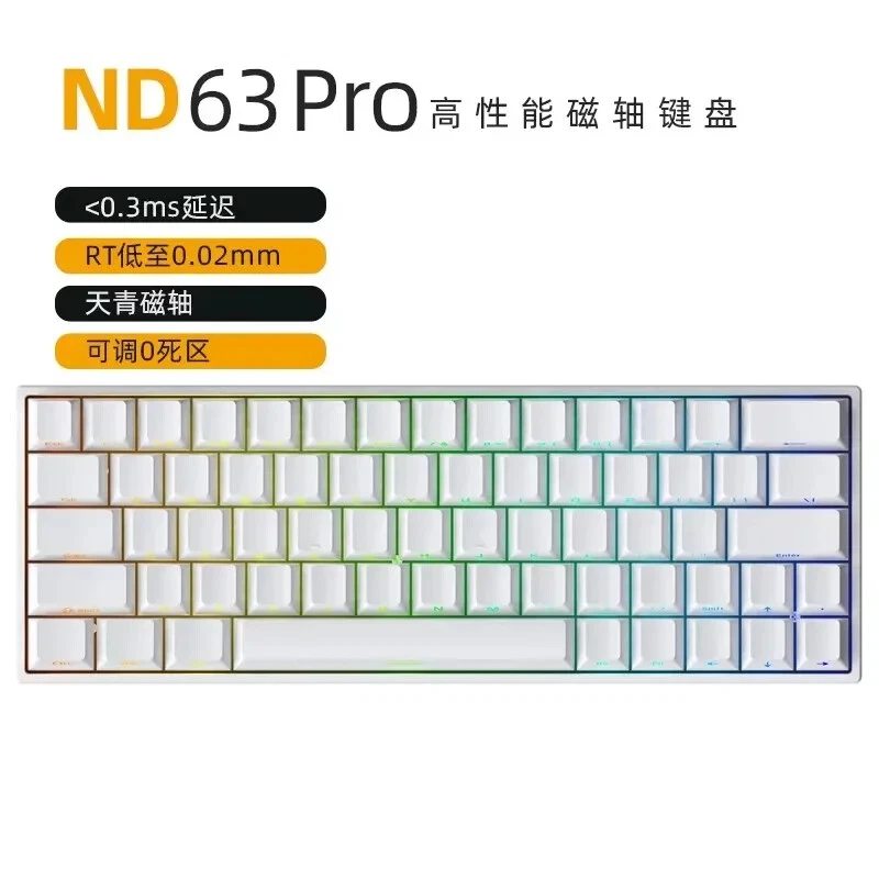 Mechanical Wired RGB Magnetic Switch Hotswappable Custom Gaming Keyboard