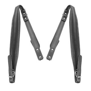 Adjustable-2pcs-Thick-Accordion-Leather-Shoulder-Straps-Set-for-Bass-Black-USA