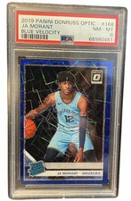 2019 Panini Donruss Optic Ja Morant Blue Velocity #168 PSA GRADED NM-MINT 8