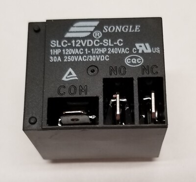 FAST US Ship--SONGLE SLC-12VDC-SL-C 5 pins 12VDC PCB Relay 30A 250VAC SPDT T91