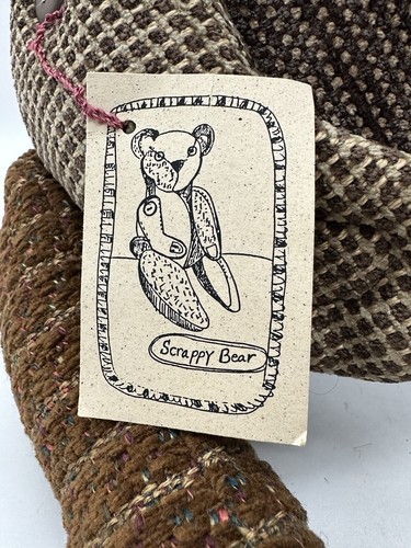 Handmade Bear By Artist Lauren Dana Kline OOAK Chenille Handwoven Brubaker Plush - Picture 5 of 22