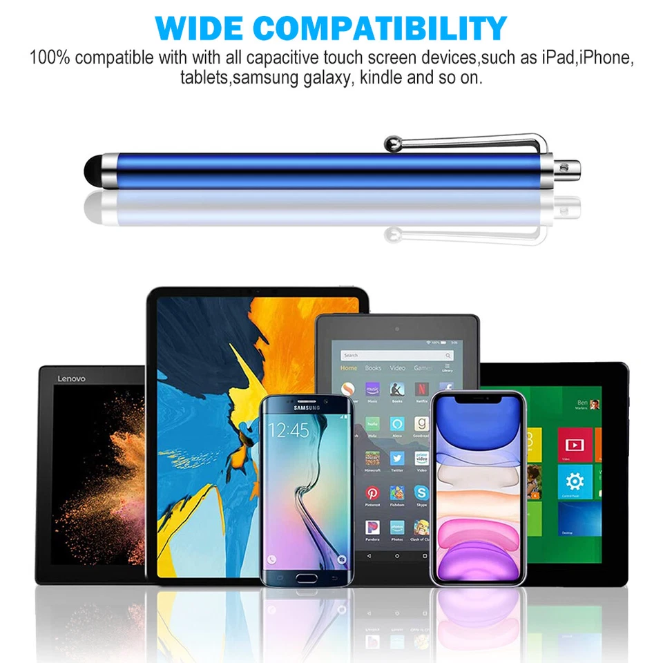 10x Touch Screen Stylus Pen Capacitive For iPad iPhone Samsung Tablet Universal - Image 2 of 4