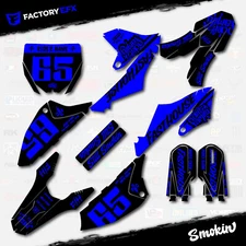 Black Blue Smokin Camo Graphics Kit fits 18-24 Yamaha YZ65 YZ 65 Decals Sticker