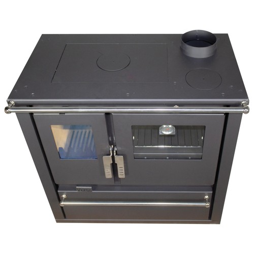 Verso CS Plus 7.7 kW Wood Stove with Oven & Metal Top for Heating & Cooking - Picture 2 of 5