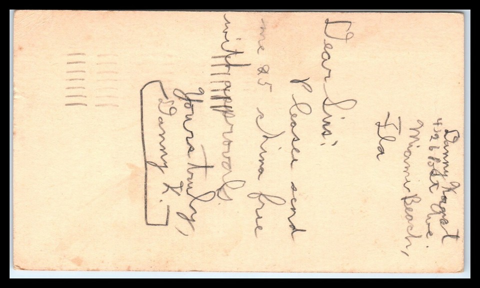 1951 US Postal Card Miami Beach, Florida to Bangor, Maine A26 eBay