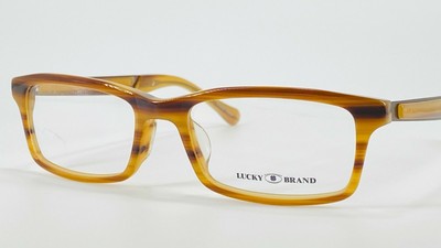 Lucky Brand Citizen Eyeglasses Brown Horn Lucky Brand Citizen Eyeglasses Brown Horn