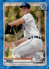 2020 TOPPS BOWMAN CHROME SAPPHIRE DETROIT TIGERS - FRANKLIN PEREZ #BCP-63