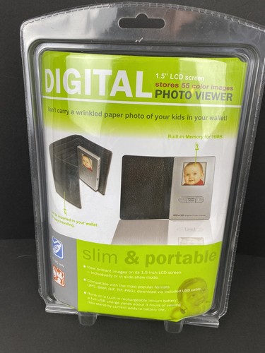 1.5" LCD Screen Digital Photo Viewer Pictures 55 Photos New Fits in Wallet - Picture 2 of 2