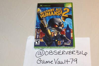 Destroy All Humans 2 (Microsoft Xbox, 2006) NEW SEALED