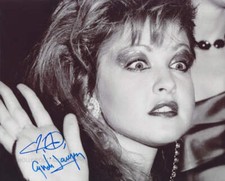 CYNDI LAUPER - 8" x 11" GENUINE SIGNED AUTOGRAPH