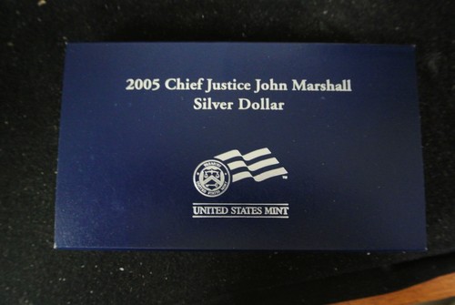 2005 PROOF Chief Justice John Marshall 90% Silver Dollar US Coin ONLYW/COA - Picture 4 of 5