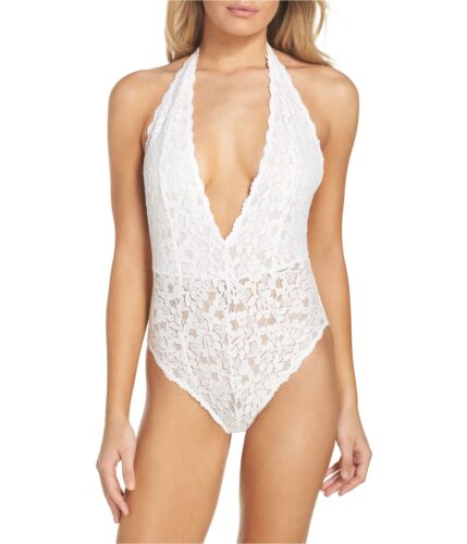 Free People Womens 'Avery' Bodysuit Jumpsuit, White, Large - Picture 1 of 1