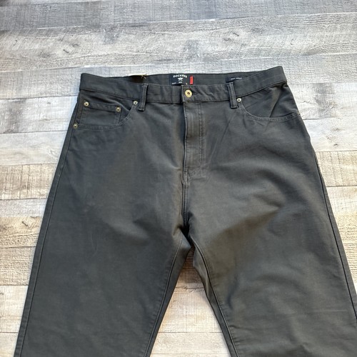 Dockers Comfort Knit Jean Mens 36x34 Gray Straight Fit Stretch New - Picture 2 of 21