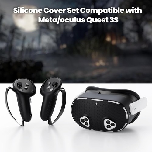 Silicone Cover Set Compatible with Meta/Oculus Quest 3S Accessories, VR Silicone - Picture 7 of 7