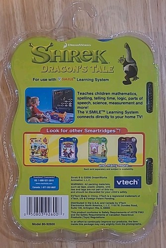 Shrek Dragon's Tale (Vtech V.Smile) 6-8 Years *NEW* - Picture 2 of 4