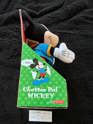 DISNEY'S CHATTER PAL MICKEY MOUSE; Talking Fisher Price NIB Inventory # 470 - Picture 4 of 5