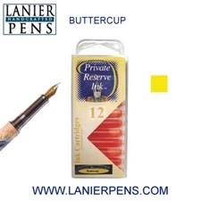 12 Pack - Private Reserve Ink Cartridges Clear Case Universal Size, Buttercup