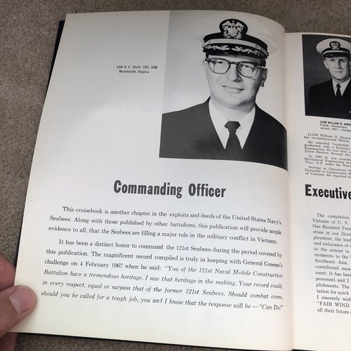 NAVAL MOBILE CONSTRUCTION BATTALION 121 SEABEES CRUISE BOOK HUE PHU BAI 1967-68 - Picture 6 of 12
