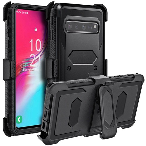 Funda de doble capa para teléfono Samsung Galaxy S10e S10+ 5G / Funda de cinturón con clip - Imagen 53 de 96
