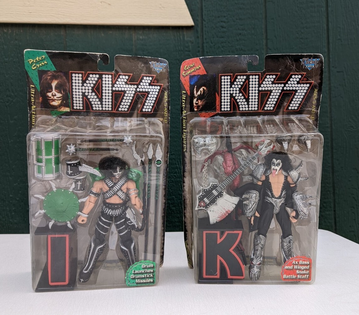 KISS Peter Criss & Gene Simmons Action Figure McFarlane 1997