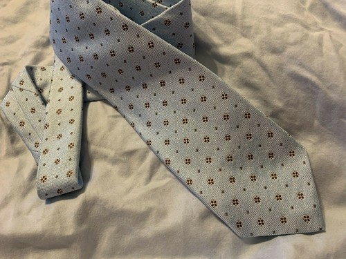 Corbata de seda ISAIA NAPOLI hecha a mano EN ITALIA - Imagen 6 de 6